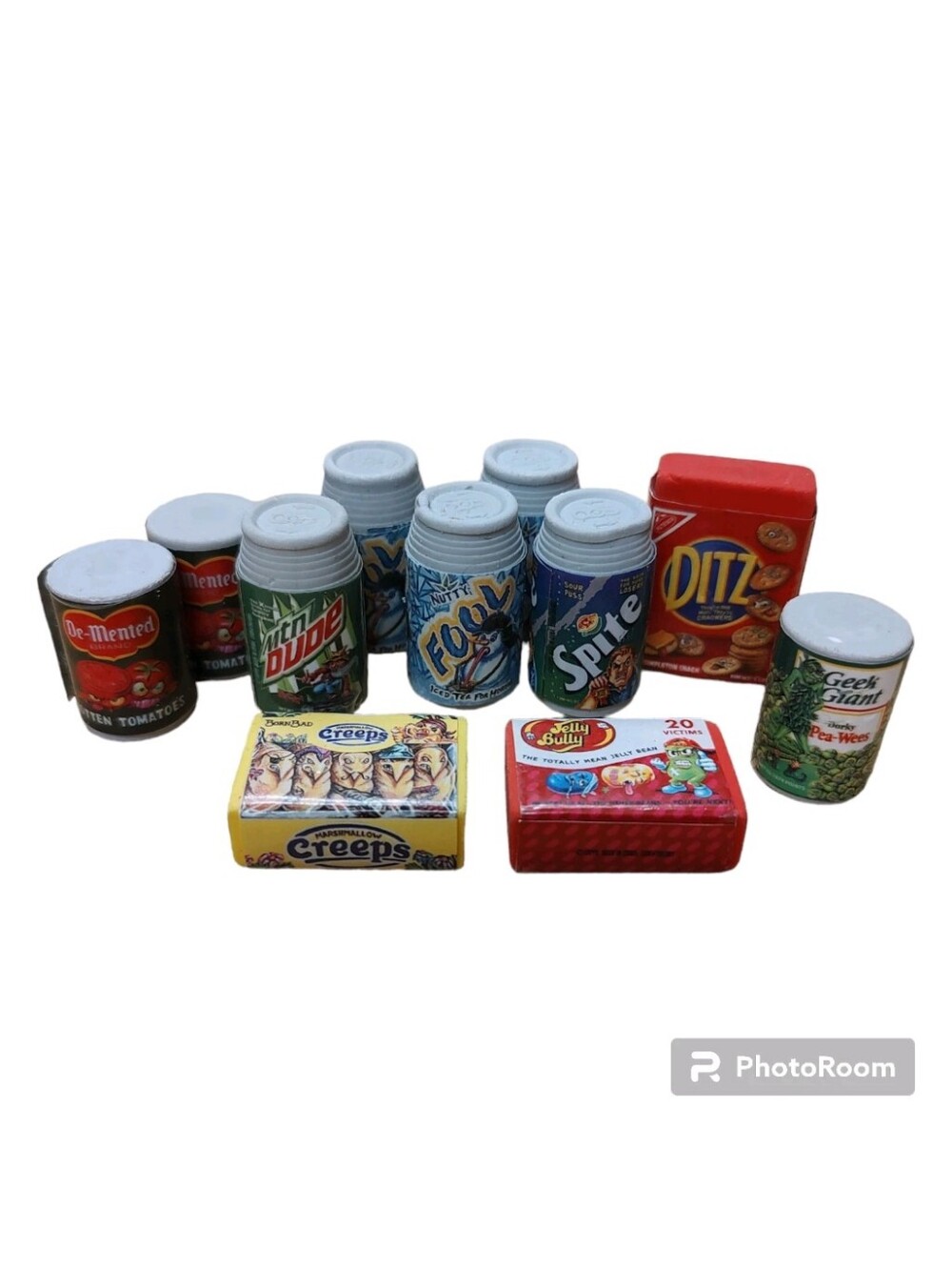Topps Wacky Packages Mini Erasers Lot of 11 - 2011 Parodies Ditz Creeps Spite
